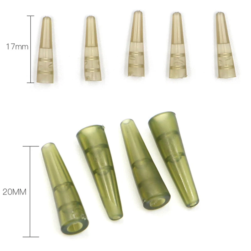 PRO BEROS-Manga de gancho de goma de 50 piezas, conectores de manguera de cambio rápido para pesca de carpa, mangas antienredos para cabello, Ronnie Rigs - imagen 2