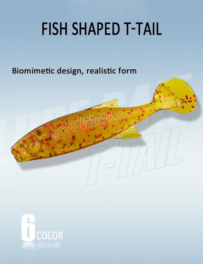 Cebo artificial wobbler de silicona blanda AJLURES en envase