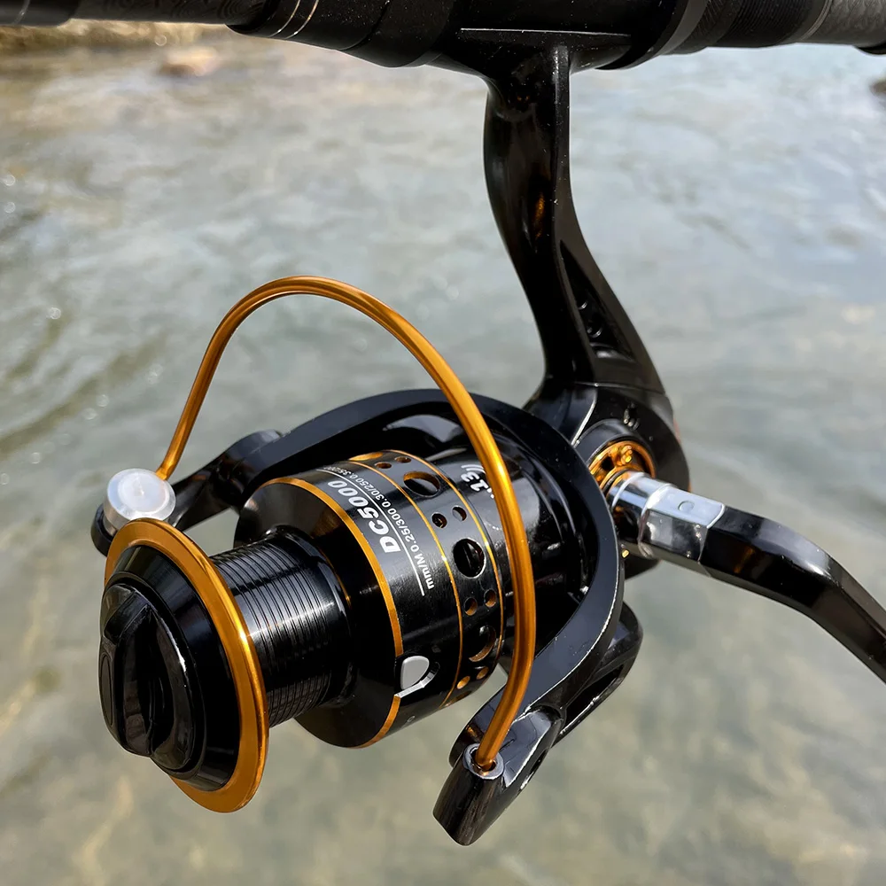 Carrete giratorio ligero para jigging – Cuerpo metálico resistente - imagen 3