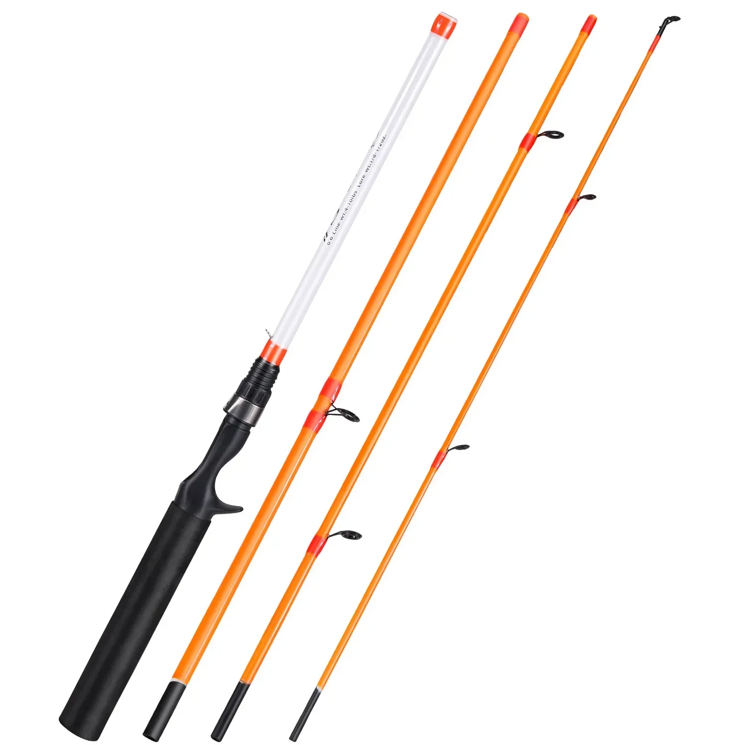Orange casting rod
