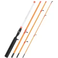 Orange casting rod