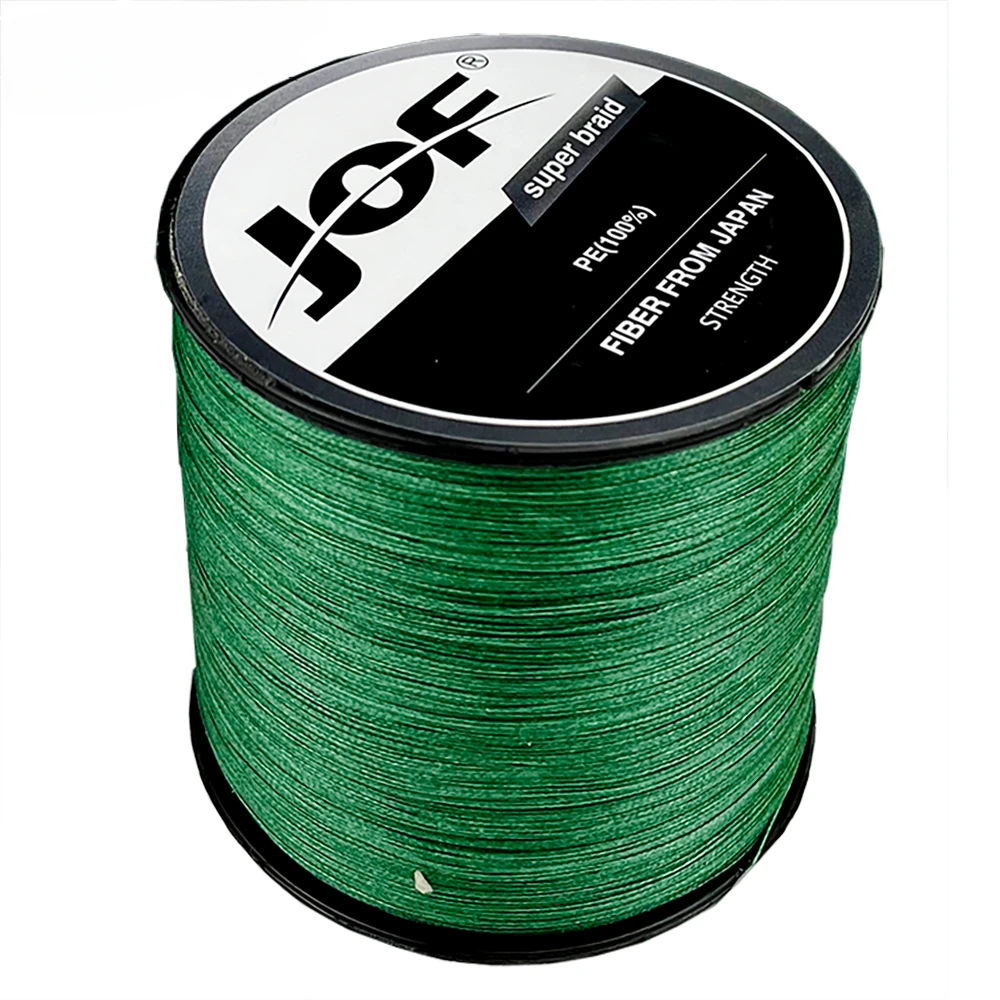 JOF X9 hebras 500m súper fuerte 20-80LB hilo de pescar multifilamento PE trenzado mejorado fibras de rendimiento cable principal 0,8-6,0 # - imagen 3