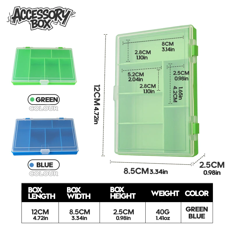 TAIU Caja para Anzuelos y Accesorios de Pesca – Organizador Viaje - imagen 5
