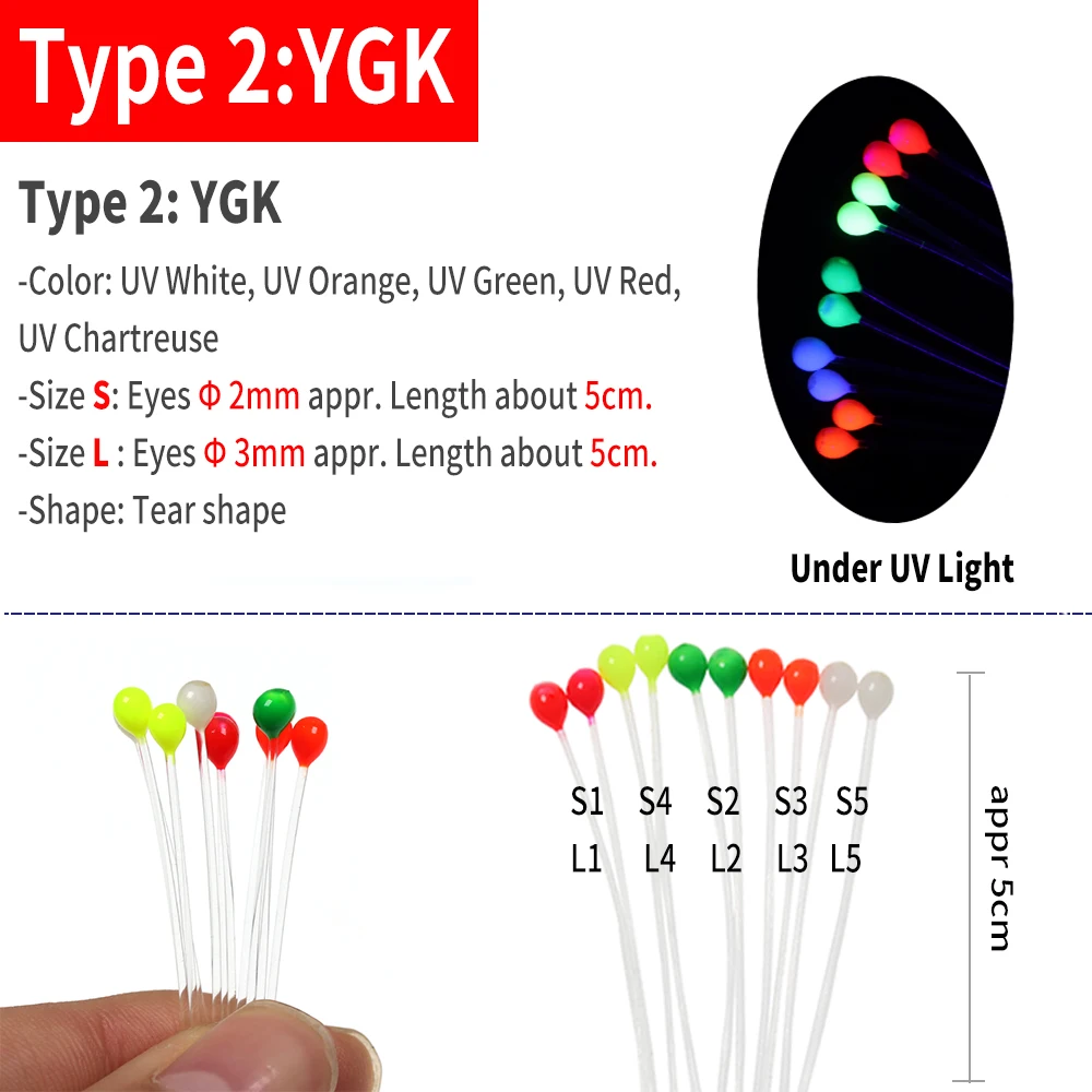 WIFREO 20 piezas ojos de cangrejo y camarón materiales para atar moscas 2 y 3mm ojos de señuelo para agua salada y Lucio moscas ojo de pesca - imagen 3