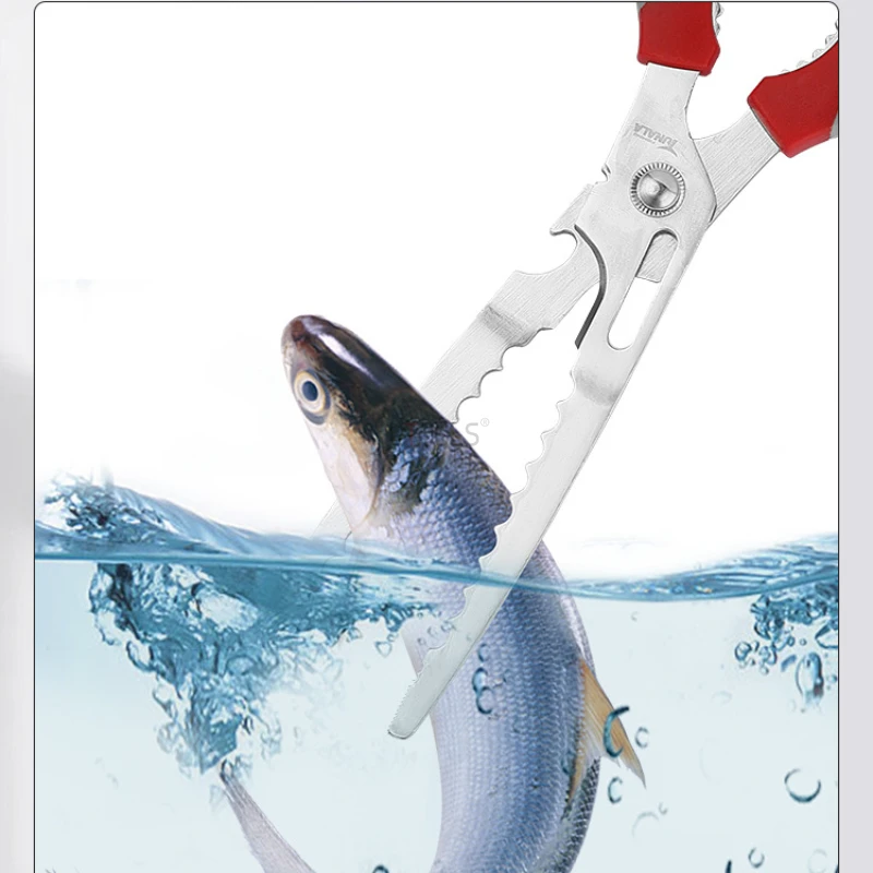 Alicates de pesca multifuncionales, controlador de pescado, acero inoxidable, boca puntiaguda, microobjeto, herramientas de pesca de bucle abierto - imagen 4