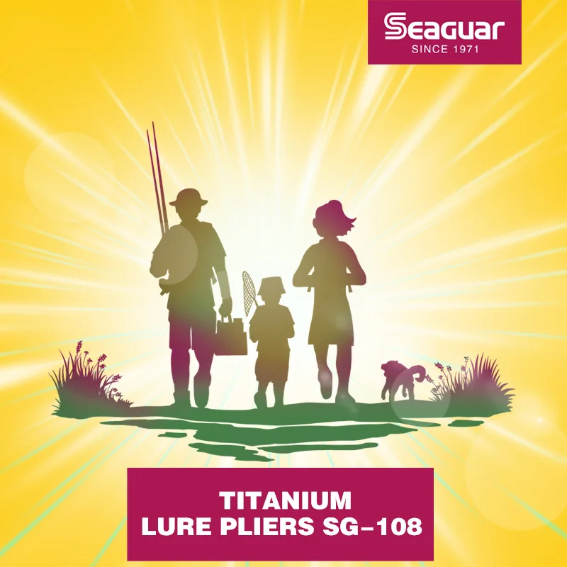 Alicates de señuelo de pesca de titanio Seaguar, SG-108 115g, tijeras de hilo de pescar de PE multifuncionales antioxidantes, novedad de 2024 - imagen 4