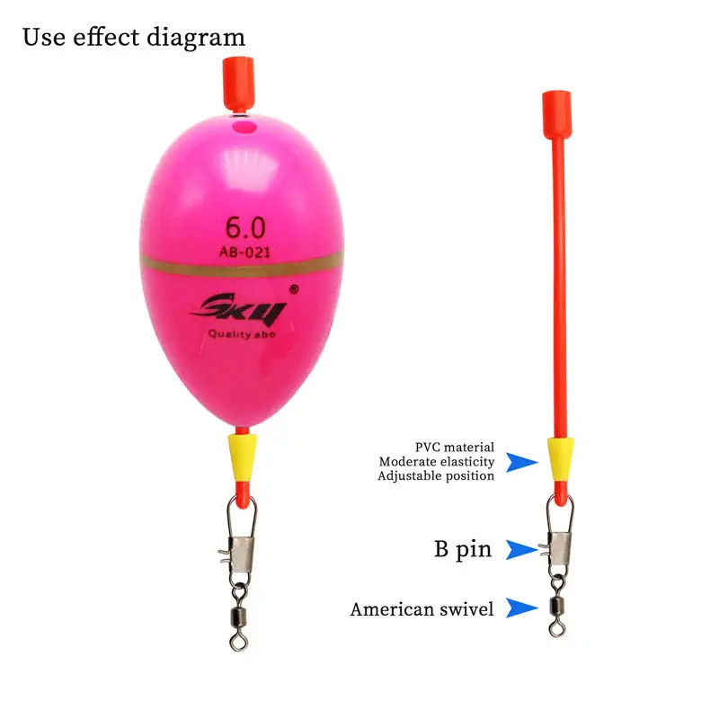 ZYZ 6 uds/2 bolsas flotador de pesca en roca de mar herramienta de línea de conexión Bobber para flotador de cambio rápido flotador Bobber conectar accesorios aparejos - imagen 3