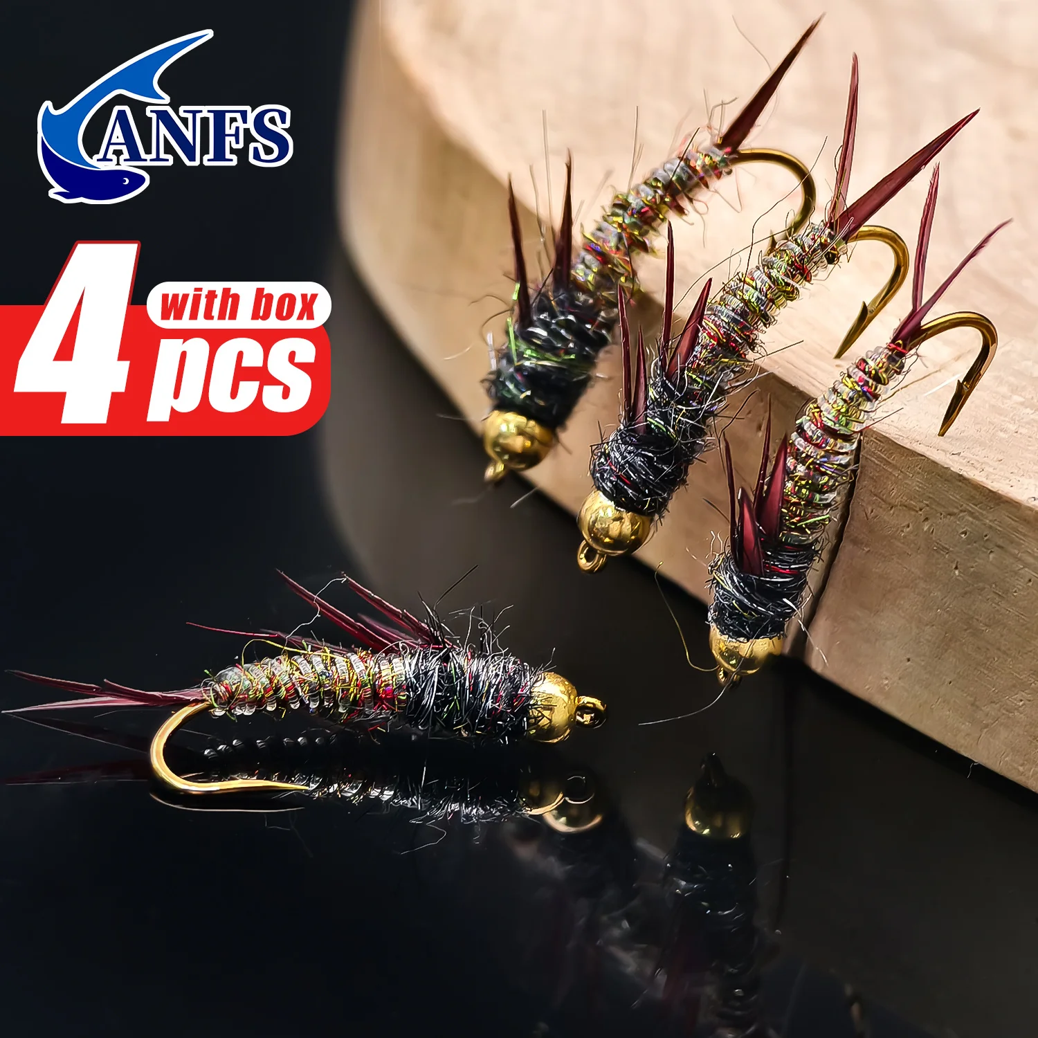 ANFS Kit Moscas Ninfa Cobre para Pesca con Mosca - imagen 2