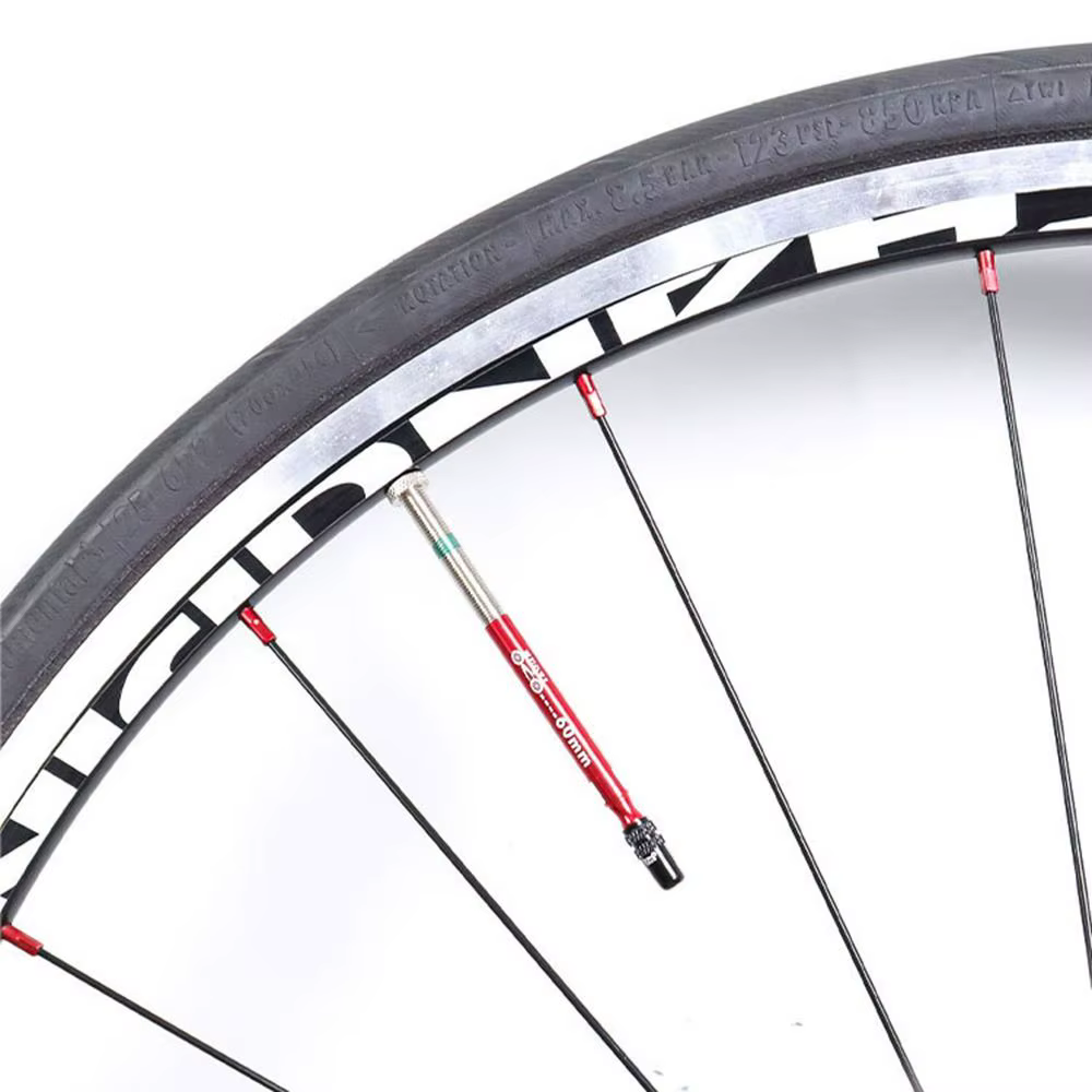 Extensor válvula inoxidable universal para bicicleta carretera - imagen 4