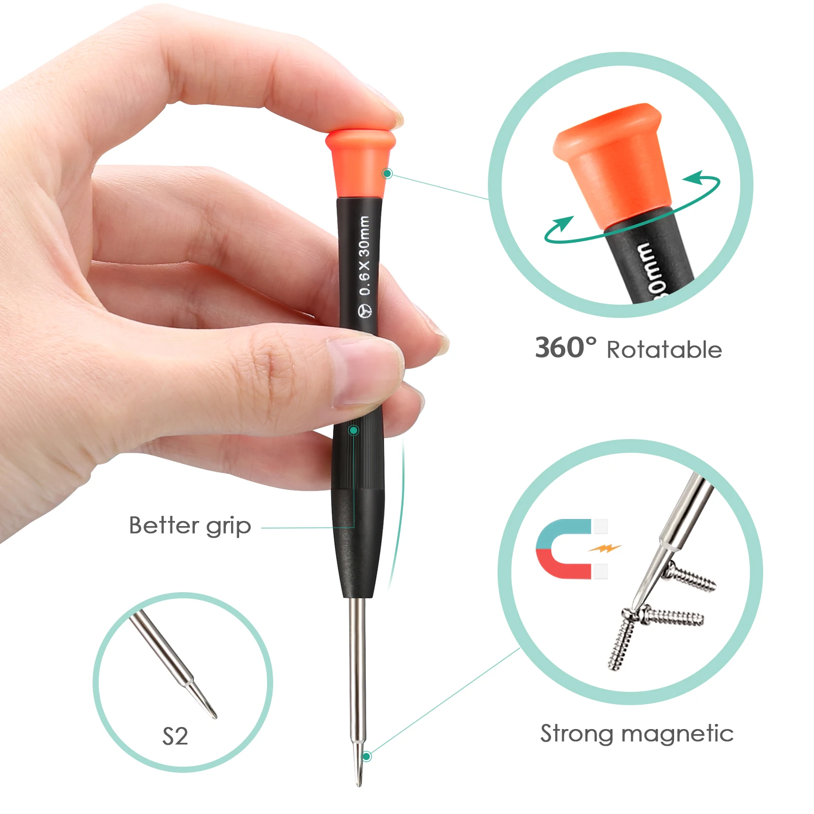 Destornilladores magnéticos para iPhone y MacBook - Kit con ventosa - imagen 2