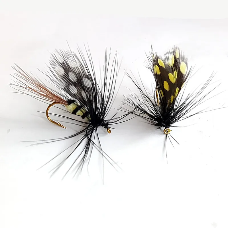 KKWEZVA-Señuelos de Pesca con pluma de perla, material para hacer mosca seca, cebo de trucha, 18 piezas - imagen 3