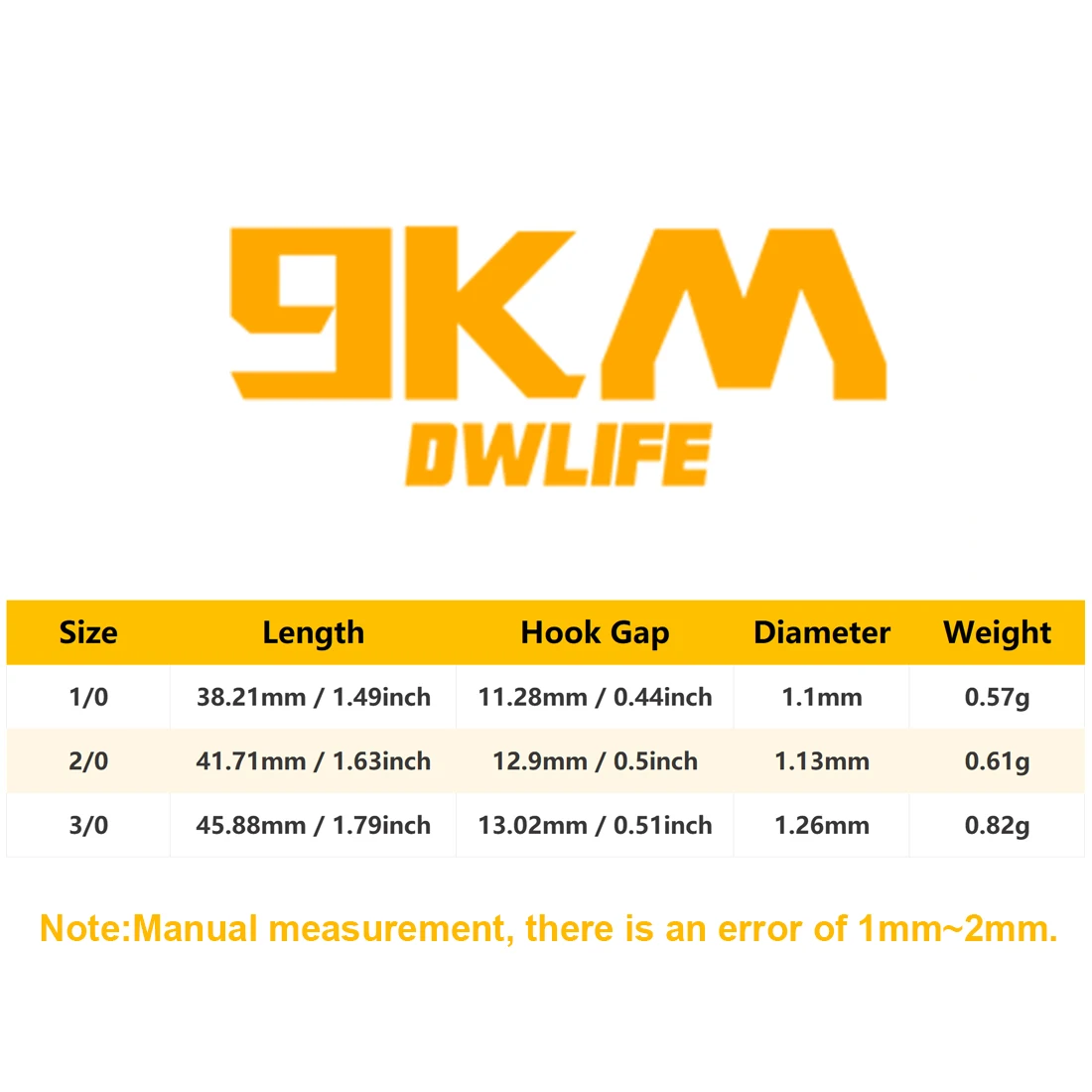 9KM 10 Uds anzuelos locos sin malezas anzuelo de pesca de lubina anzuelo de gusano para aparejos locos cebos de señuelo de gusano - imagen 2