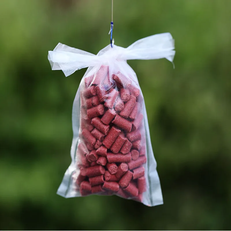 MNFT-bolsas de pesca de carpa PVA de 6 tamaños, 50 piezas, bolsa de cebos Soluble en agua rápida para cebos sólidos, equipo de pesca de carpa, Kit de aparejos - imagen 4
