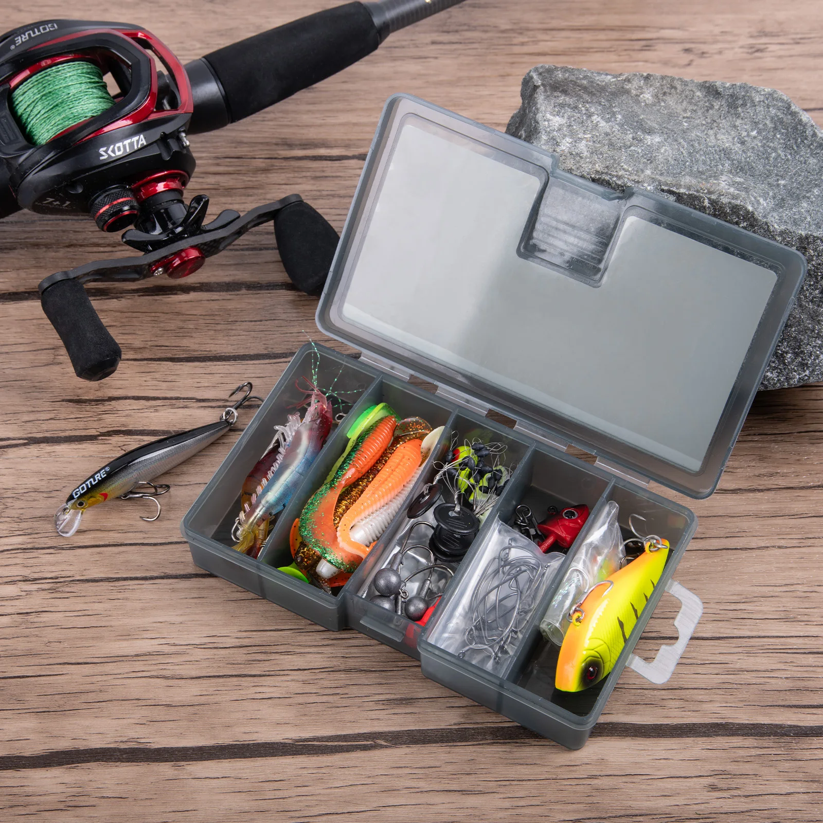 Goture Kit señuelos blandos y duros pesca mar también río - imagen 5