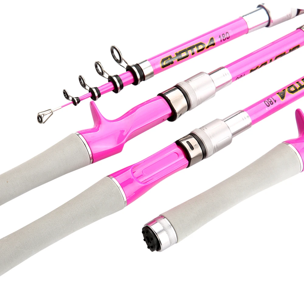 Caña telescópica GHOTDA para pesca en mar/río, 5/6/7/7 secciones, suave y duradera, 1,5 m, 1,8 m, 2,1 m, 2,4 m, fundición en agua salada, ultraligera - imagen 2