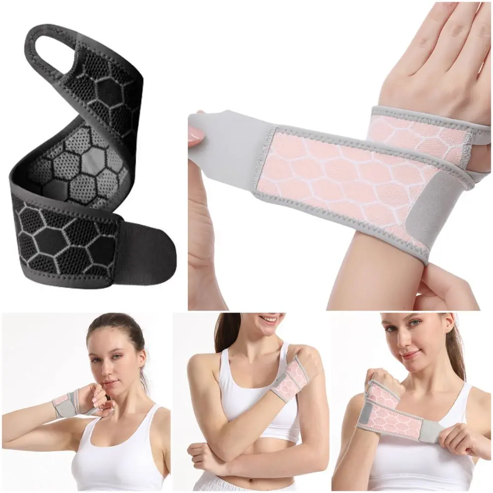 Muñequera compresiva transpirable multicolor – Tejido fino cruzado - imagen 3