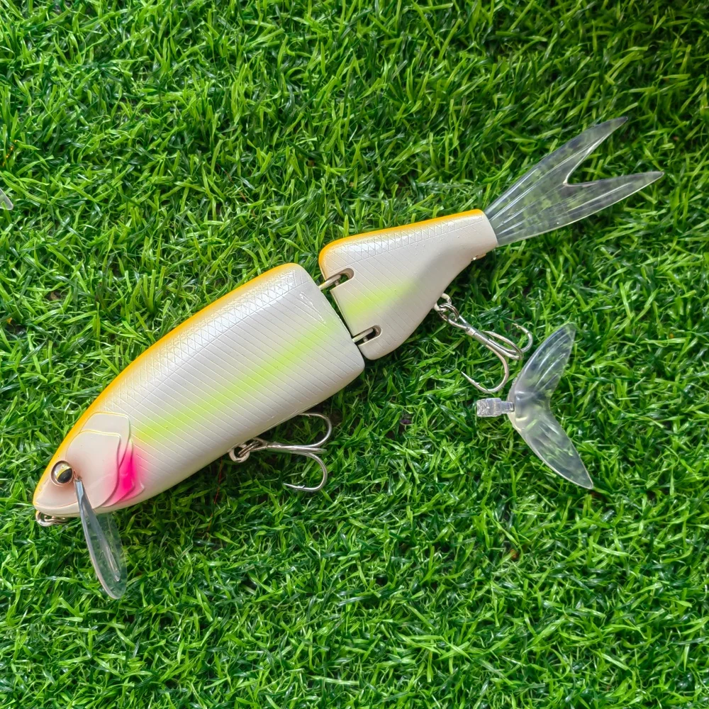MUKUN Swimbait-señuelo de pesca grande, cebo duro Artificial, 50G, señuelo de pesca articulado para depredador Wobbler Minnow Pike