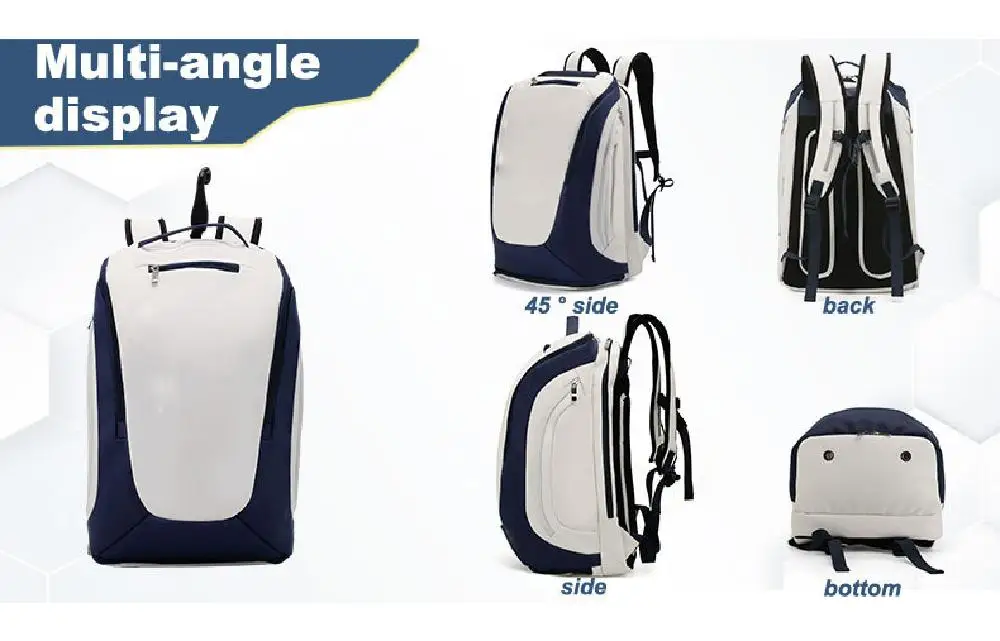Mochila para Pickleball vista frontal con detalles