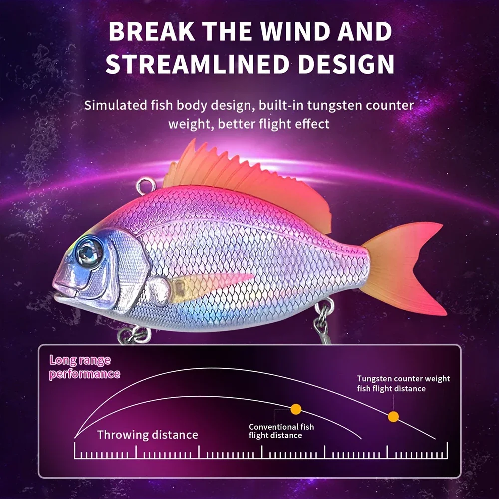 Señuelos de pesca de simulación 3D, 65mm, 24g, cebo Wobblers flotante de larga distancia, cebo de pesca duro Minnow para lubina Isca Crankbait - imagen 4
