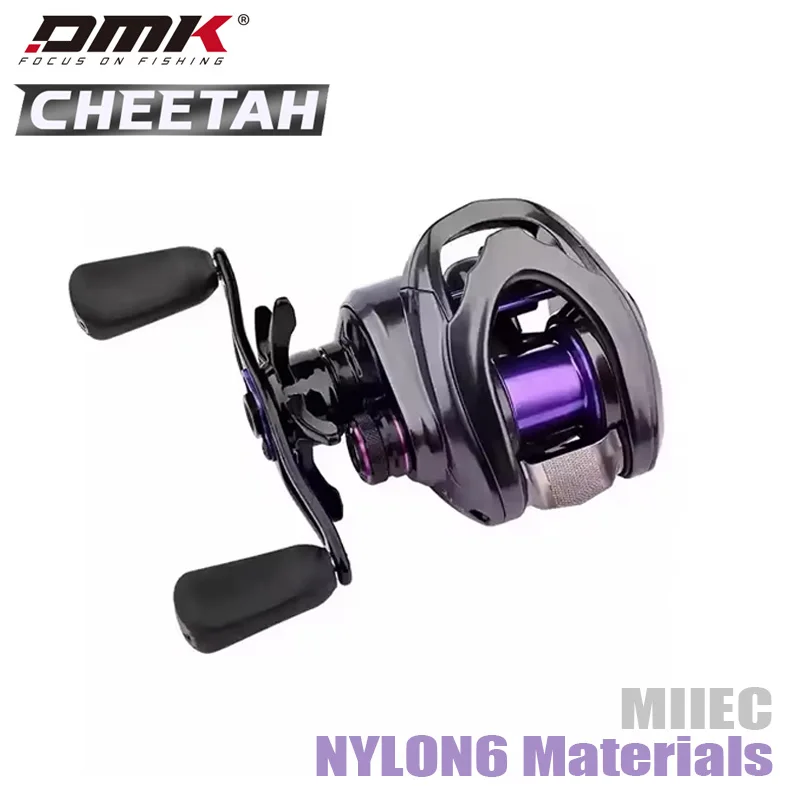 Carrete de pesca inteligente DMK CHEETAH Series XINGRUI PLUS 142g 8,5: 1 arrastre máximo 4kg serie NYLON6 MIIEC para agua dulce