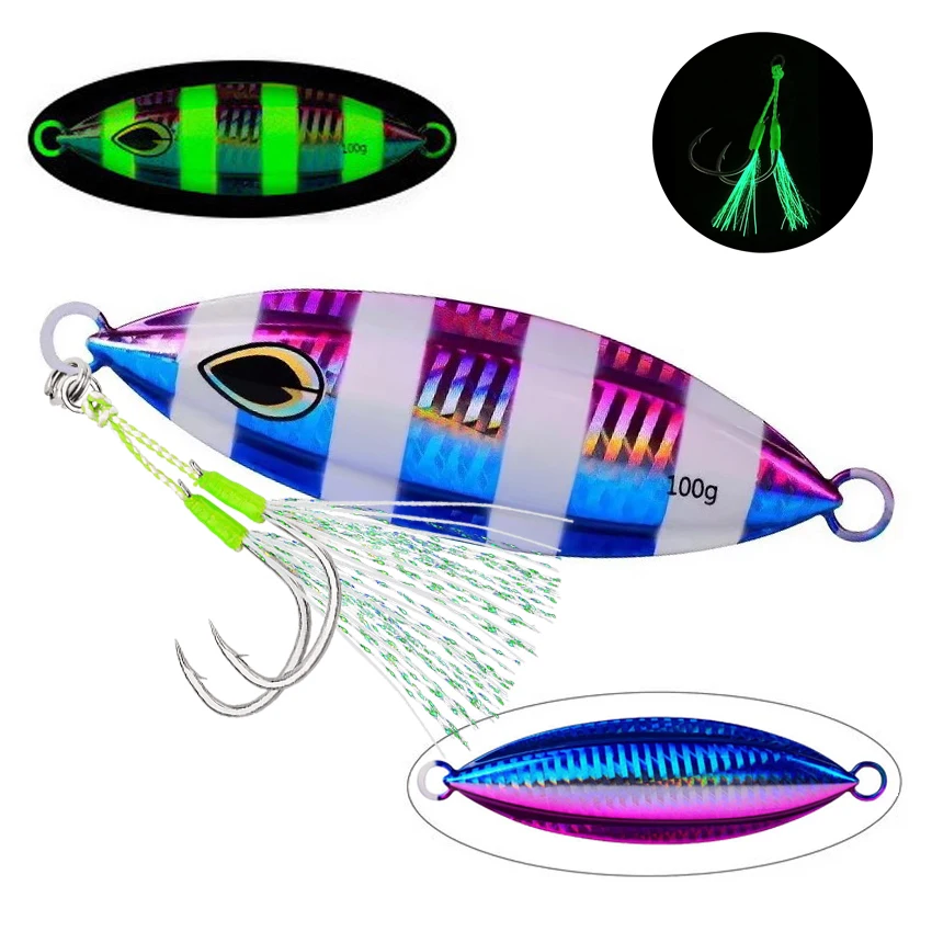 Señuelo lenta brillo nocturno hundimiento rápido para pesca marlin - imagen 4