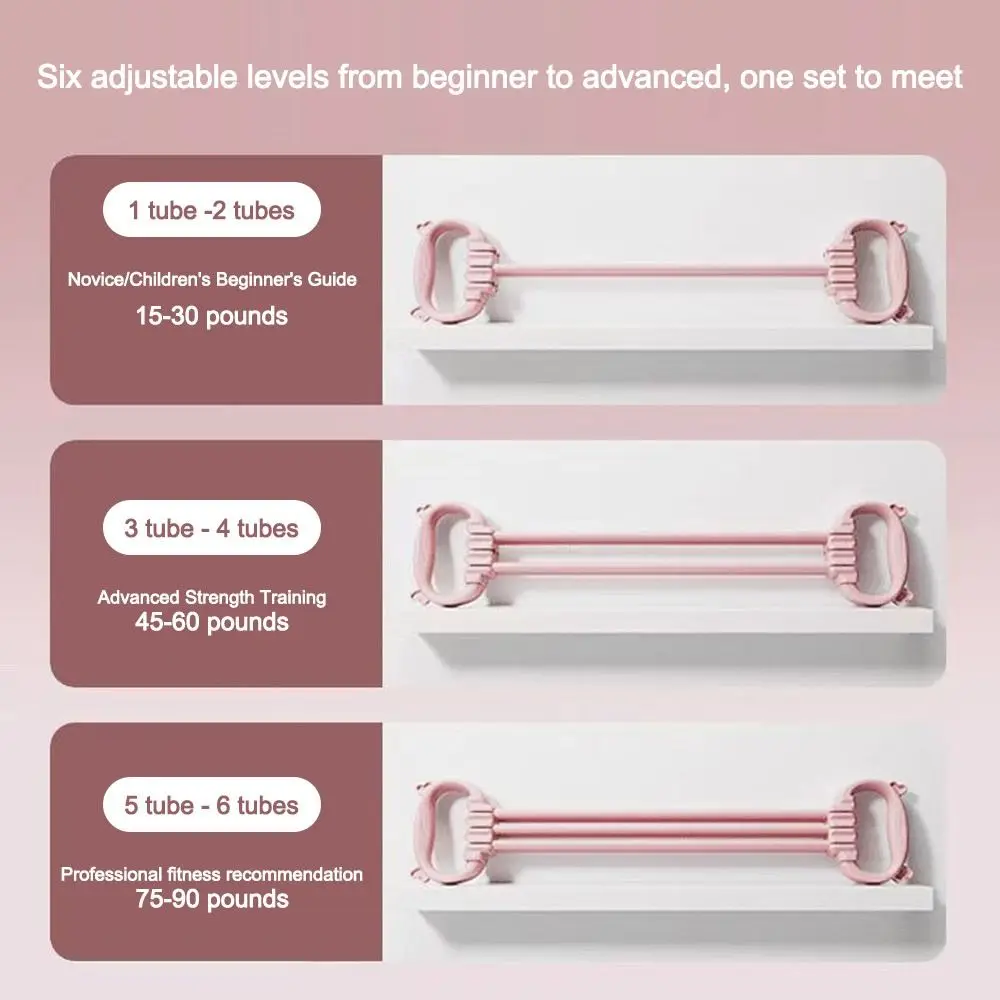 8 bandas de resistencia Banda de resistencia de yoga Silicona suave Correa elástica de práctica con espalda abierta Rebote rápido de 35 LB - imagen 4