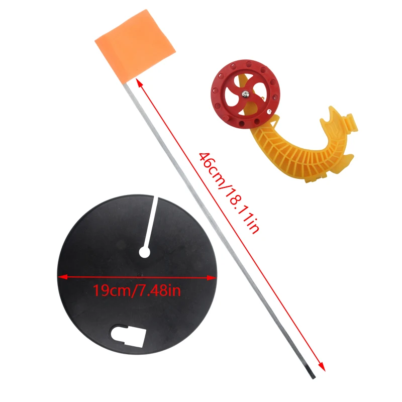 Varilla marcadora de bandera para pesca en hielo con indicadores flotantes - imagen 2