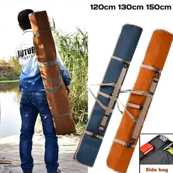 Caña de pescar de 120cm-150cm de espesor, bolsa multifuncional para almacenamiento de cebo, aparejos, paraguas, almacenamiento de engranajes, bolsa individual enrollable portátil para hombres