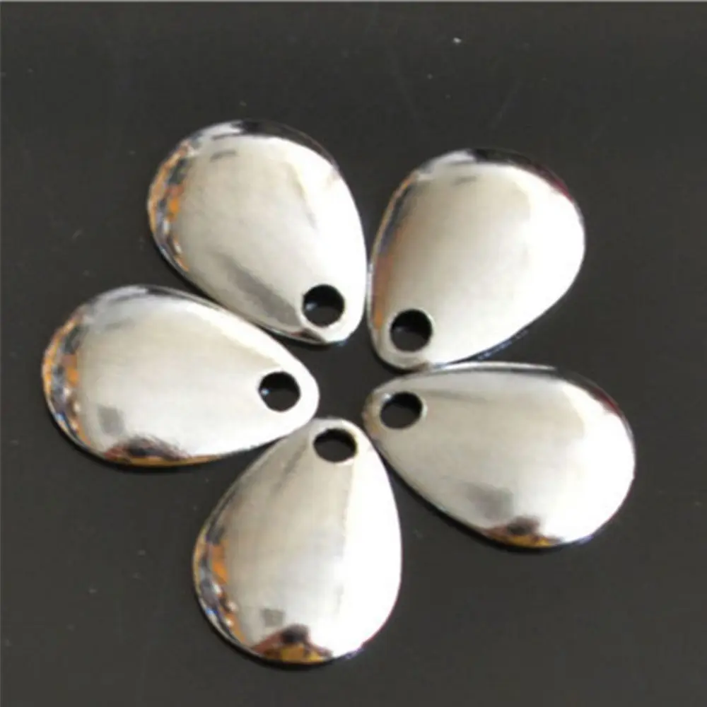 50 Uds. Cuchara con cuchillas vibratorias de lentejuelas para lubina, señuelo VIB de Metal, atractor de pesca Spinner - imagen 4