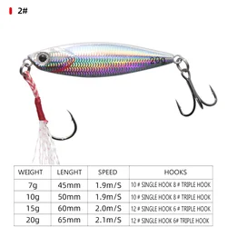 Jig Giratorio con Revestimiento Láser 3D – 0-7g para Lubina