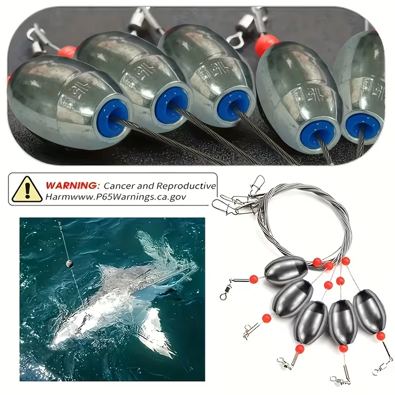 YOTO Plomos huevo agua salada – Rig completo para pargo y tambor - imagen 4