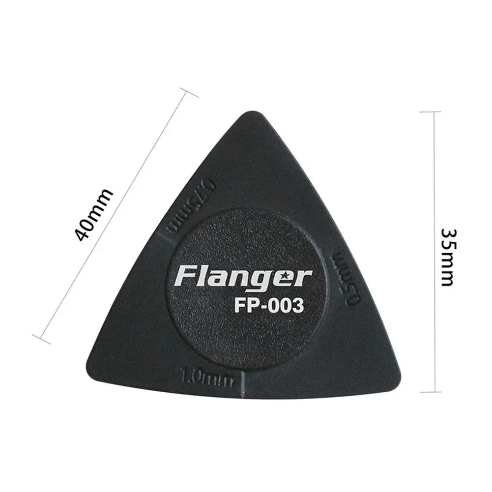 Púas triangulares de 3 grosores para guitarra eléctrica, accesorios de púas de estilo antideslizante, golpeador reutilizable para bajo de Jazz - imagen 3