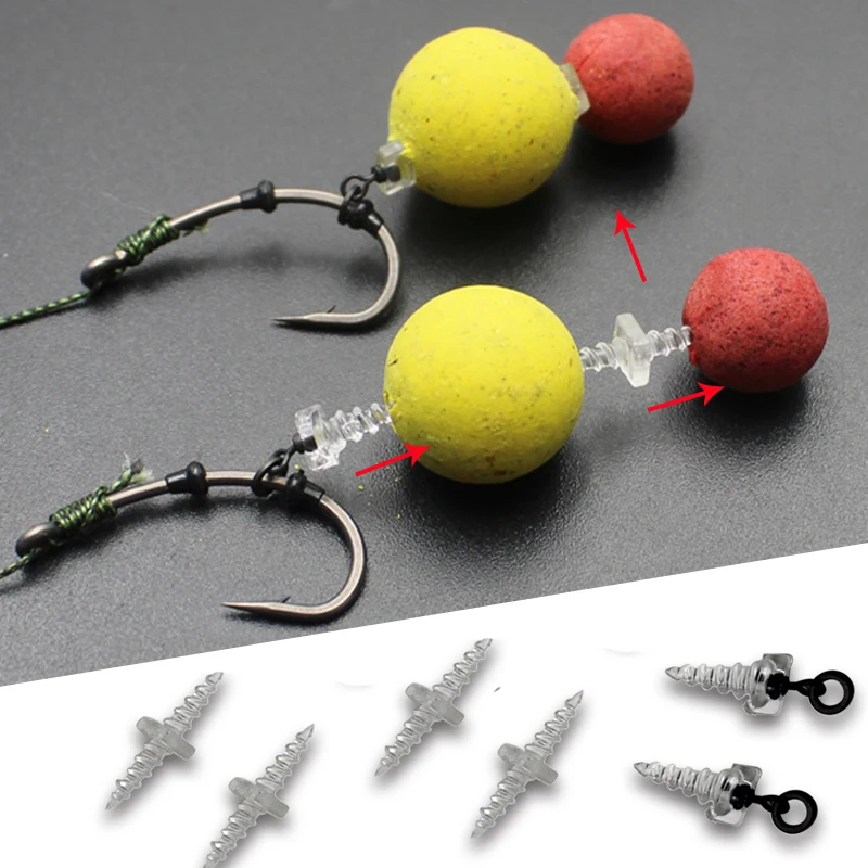 Tornillos Boilie giratorios – Aparejo de pelo para pesca carpa - imagen 2