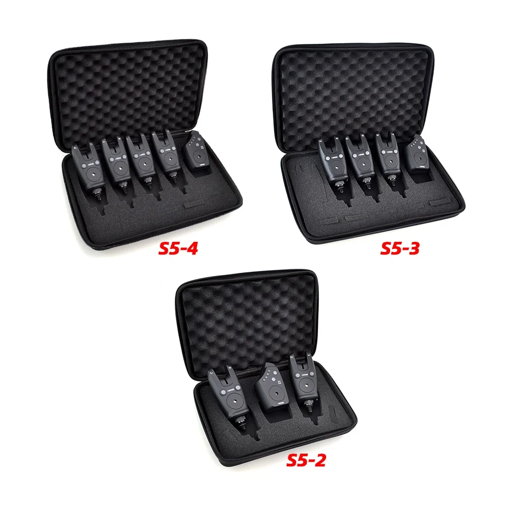 Hirisi-Juego de alarma de pesca de carpa inalámbrico, resistente al agua, alarmas de picadura de pesca, indicador de picadura de pesca, accesorios de pesca S5 - imagen 2