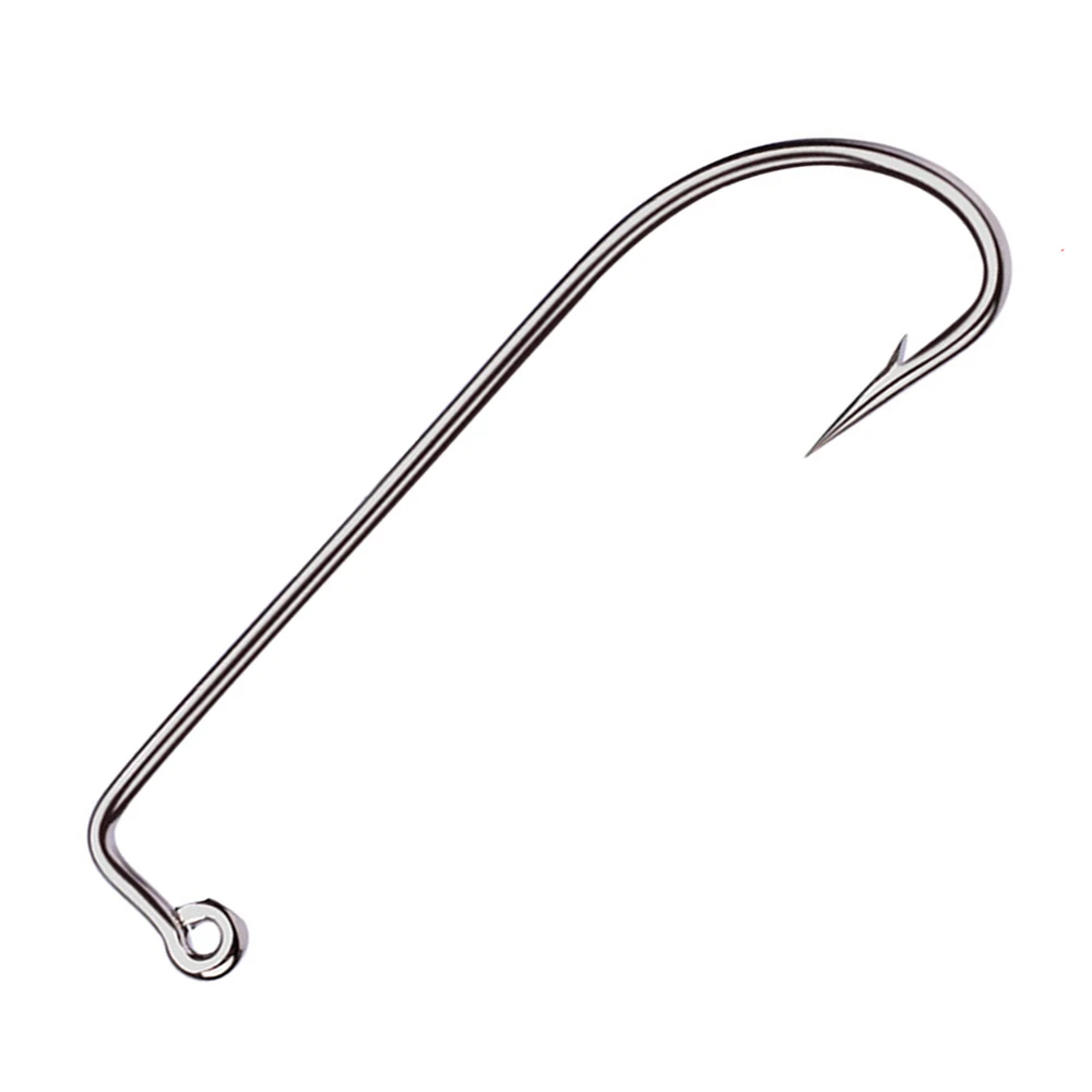 Anzuelos de pesca de acero de alto carbono con púas de 90 grados para Crankhook, señuelo de gusano, anzuelo de níquel blanco, 200 unids/lote - imagen 5