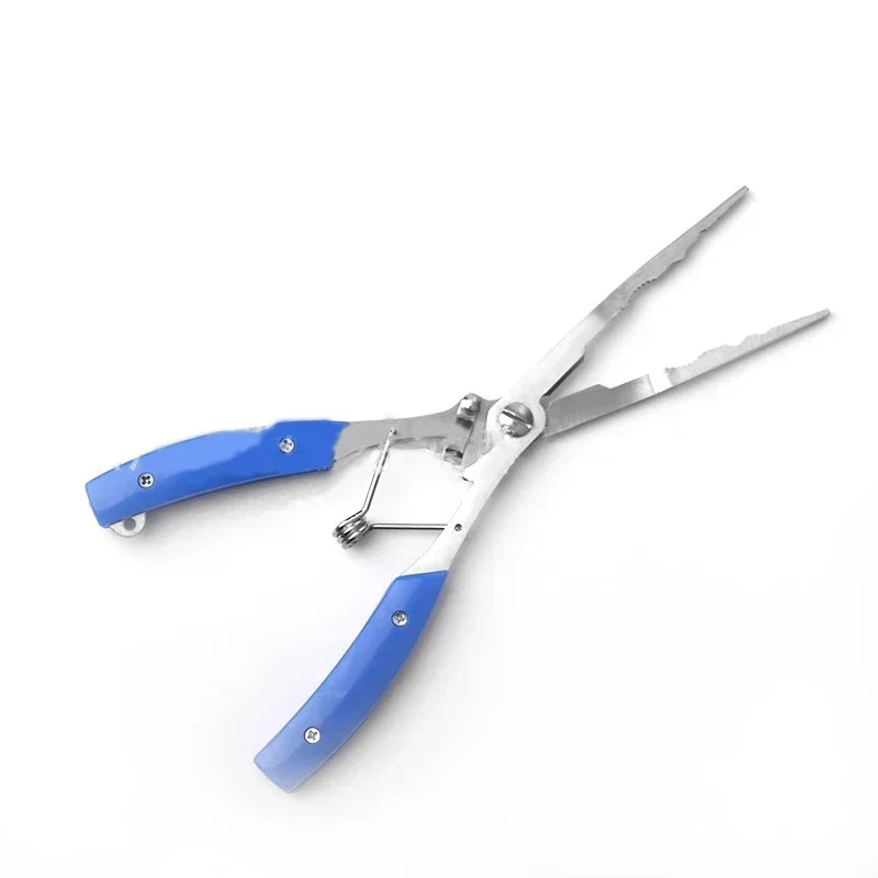 Cortador de línea de pesca multifuncional, alicates de pesca de punta recta de acero inoxidable, herramientas de pesca extendidas de 108,5g, Material ABS - imagen 5