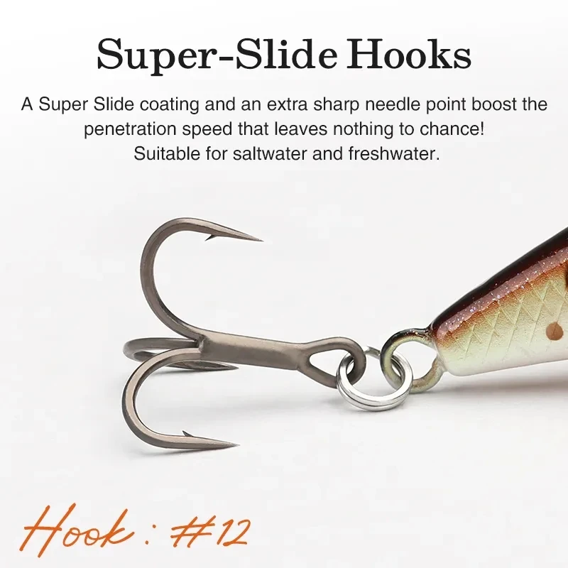 TSURINOYA Intruder 51S hundimiento Minnow señuelo de pesca 51mm 5,8g cebo duro Artificial para trucha Ajing Jerkbait cebos de río - imagen 5