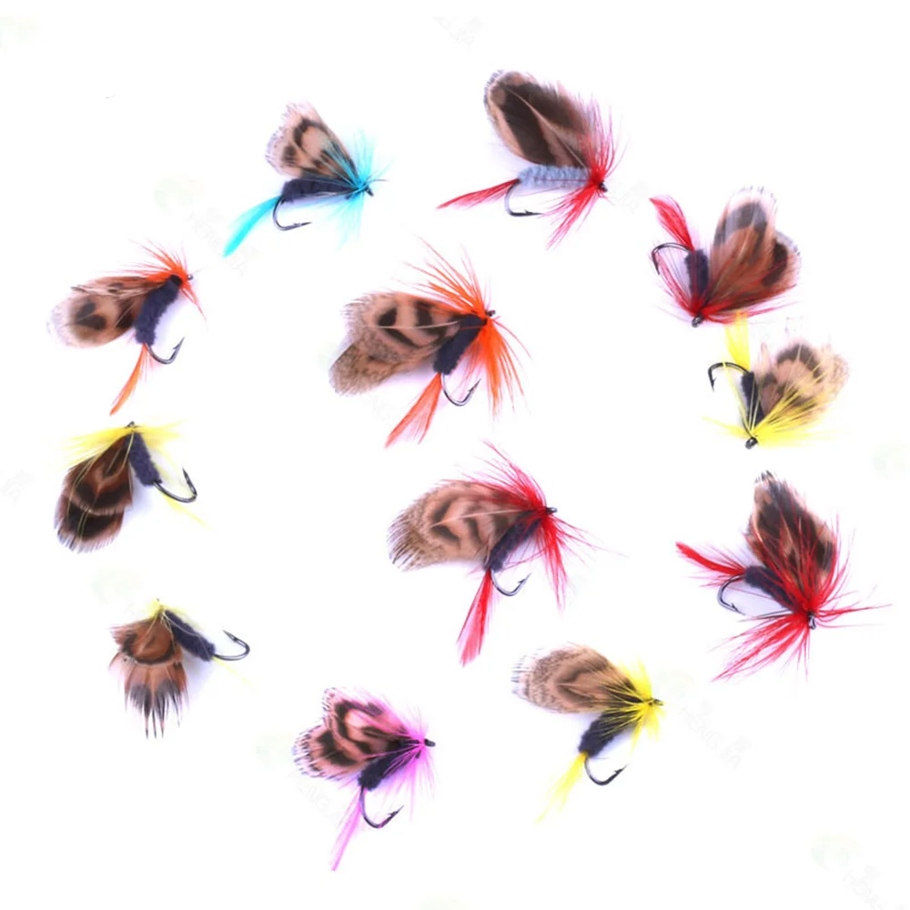 Señuelos de pesca con mosca, cebos con manivela superafilada, señuelo perfecto, anzuelo de acero de alto carbono, 12 Uds./Set - imagen 3