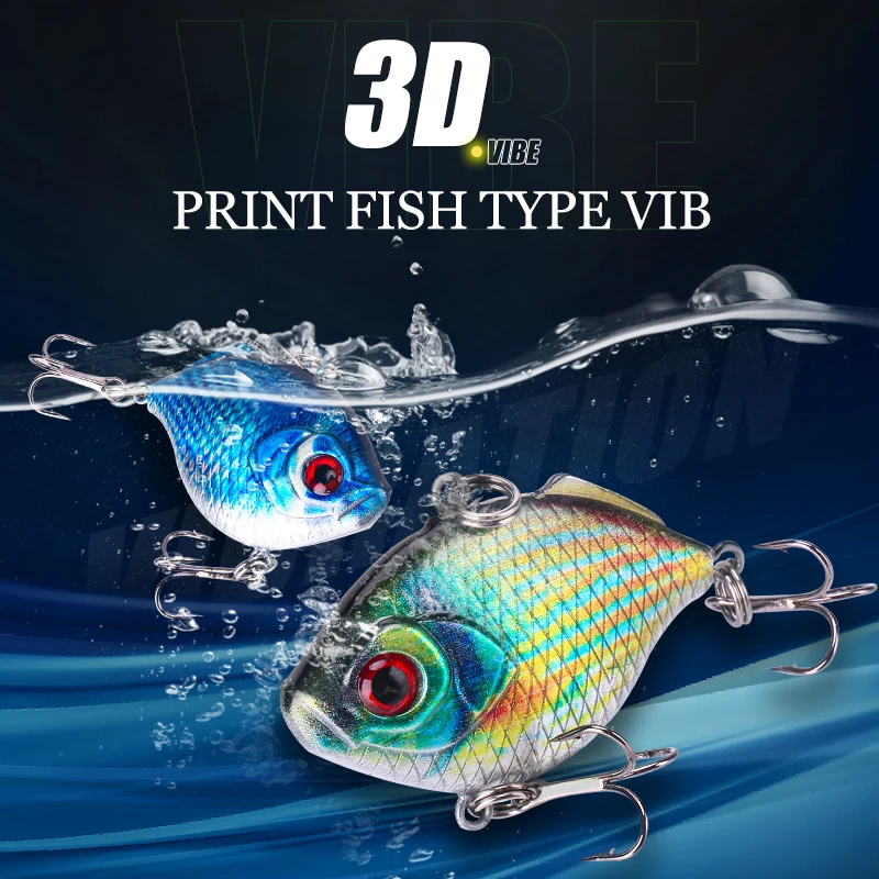 WEIHE 5 uds 8,7g 4,5 cm 5 colores Artificial duro VIB señuelo de pesca cebo duro biónico 10 #   Señuelos VIB que se hunden con gancho