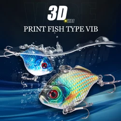 WEIHE 5 uds 8,7g 4,5 cm 5 colores Artificial duro VIB señuelo de pesca cebo duro biónico 10 #   Señuelos VIB que se hunden con gancho