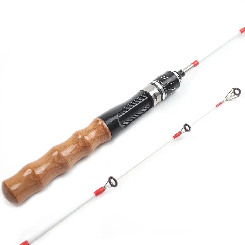 Caña de pescar en hielo, punta de caña con alto contenido de carbono: atrapa picaduras pequeñas en segundos. El cuerpo resistente resiste a la flexión, se adapta a todos los peces de hielo comunes. - imagen 4