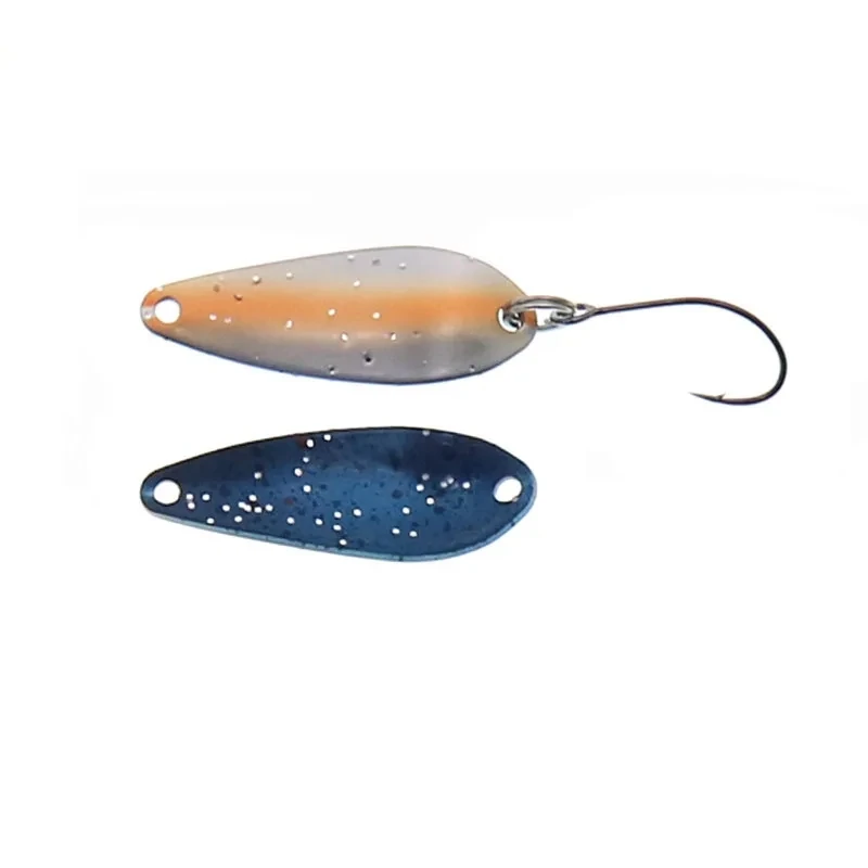 Cucharas de pesca de trucha, cebos de Jigging, 2g, 30mm, fundición de cobre, Spinner Artificial de Metal, cebos duros para trucha, peccha, perca, salmón - imagen 3
