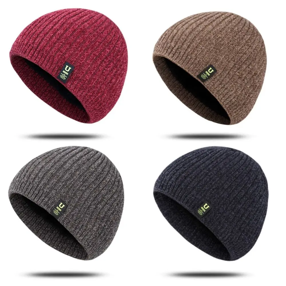 Gorro de punto elástico con puños para abrigo al aire libre - imagen 4