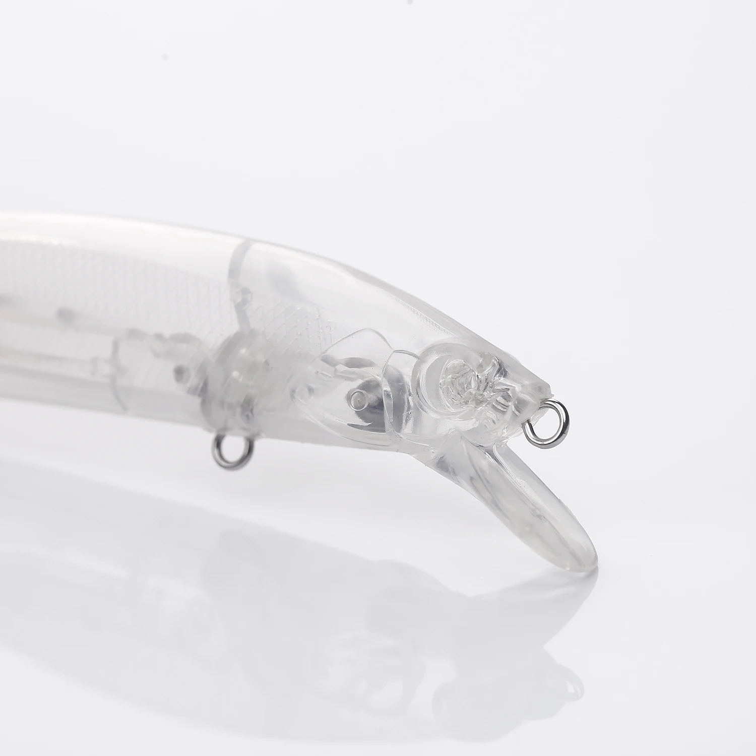 FREE FISHER Jerkbait duro transparente – Señuelo sin pintar DIY - imagen 4