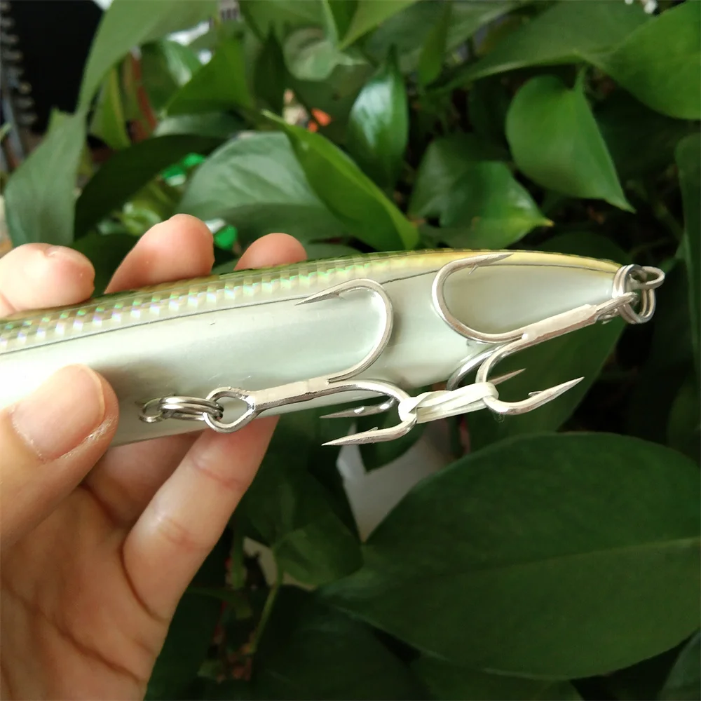 Noeby-señuelo de atún flotante Popper de alimentación de 3 piezas, señuelos duros de agua superior de 150mm y 54g para pesca en agua salada, NBL9246 - imagen 5