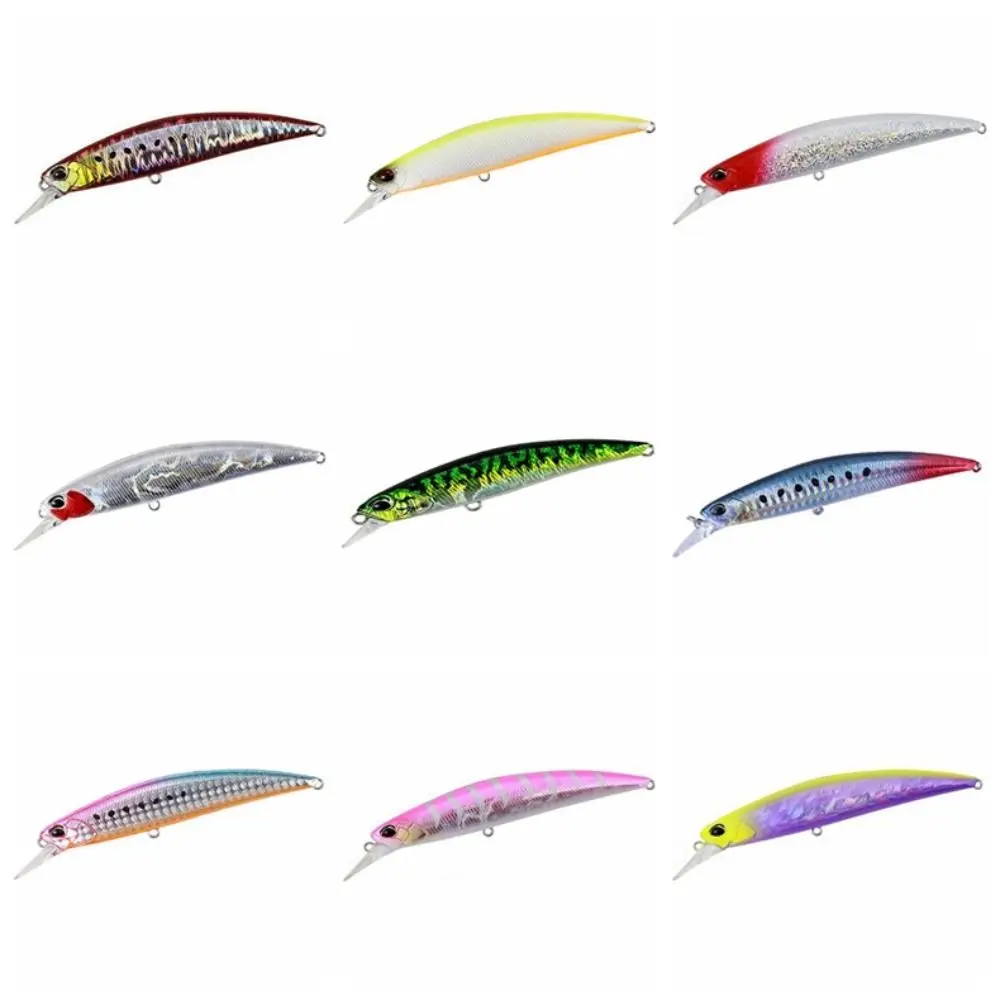 Señuelo de Pesca de fundición larga, aparejos Crankbait Bionic Minnow, Wobblers clásicos, Crankbait de mar duro largo, 27g/110mm - imagen 3