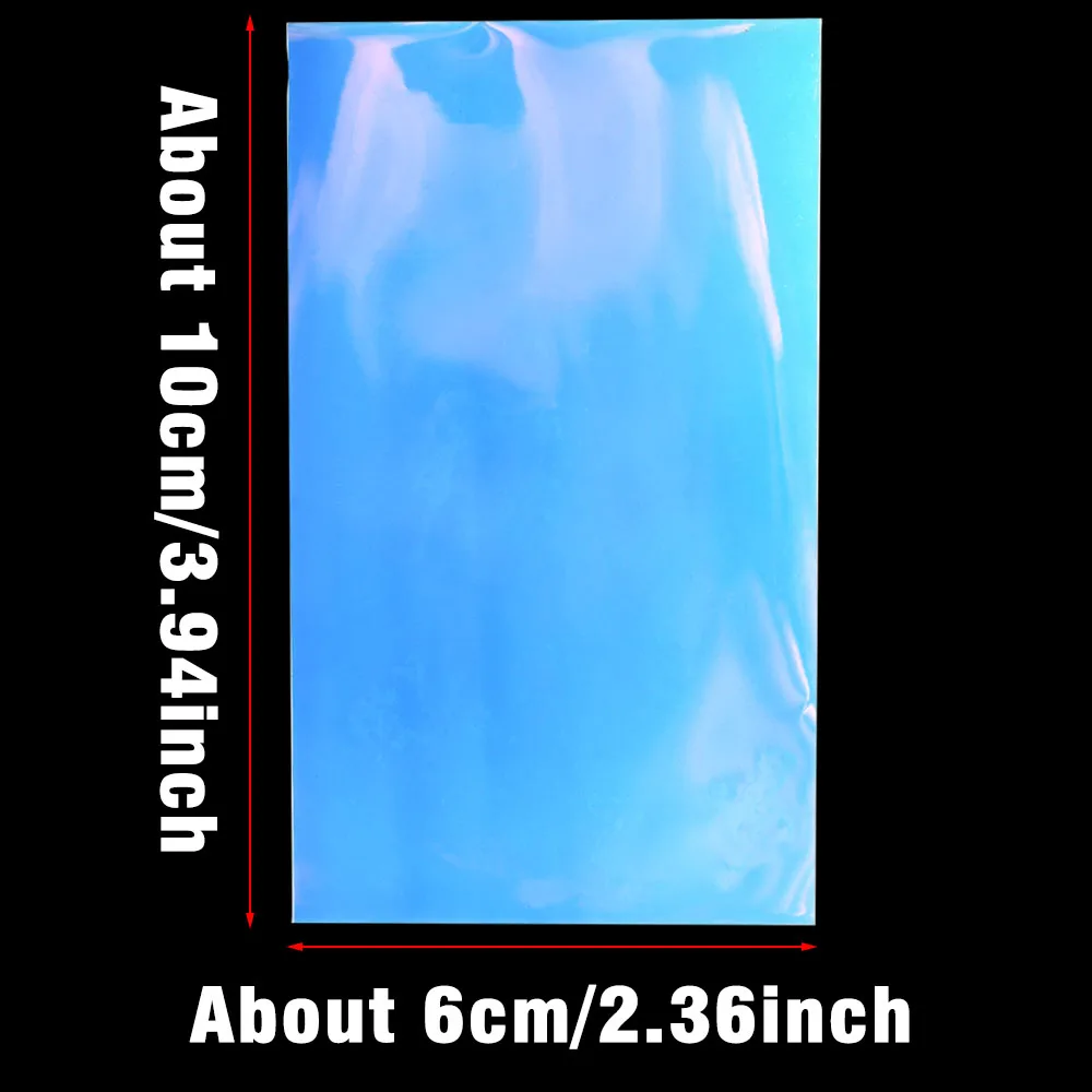 MNFT 4 Uds atado de moscas película de arco iris plataforma Sabiki hacer gamberones Flash alas traseras Scud ninfa mosca atado materiales - imagen 4