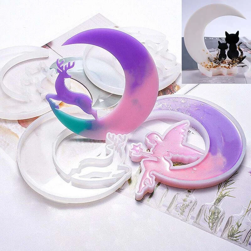 Moldes de silicona 3D para manualidades, resina epoxi de cristal, molde de fundición de gato, fabricación de bricolaje, moldes hechos a mano para cerámica - imagen 3