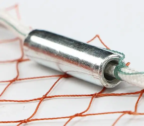 Finefish con red de enmalle de bolsillo, 2,5 m, 3m, hilo de red de fundición tradicional, plomo de acero, peso, redes de pesca para lanzar a mano, atrapar peces - imagen 4