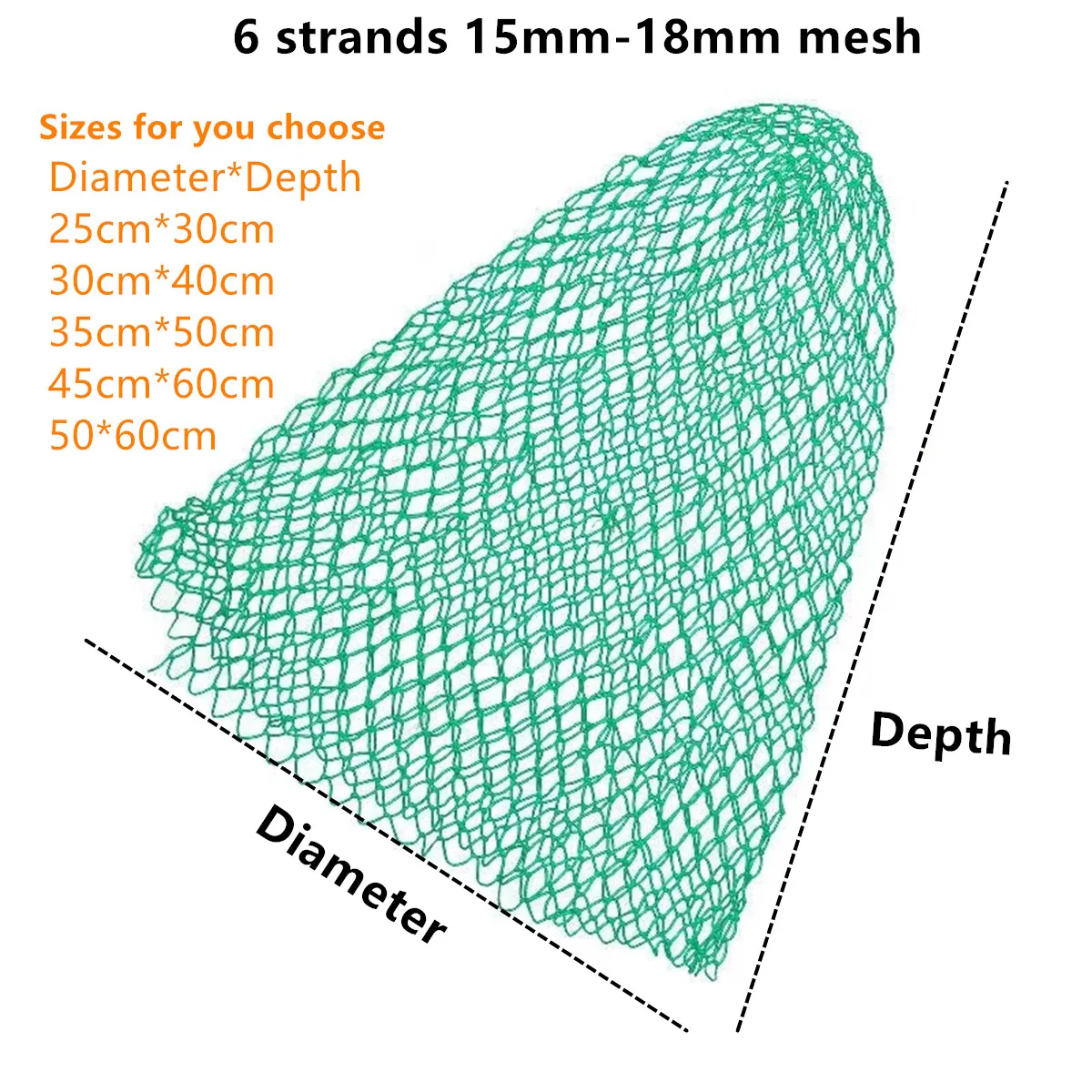 Red De aterrizaje De nailon multifilamento tejida a mano, red De pesca con cabezal De red De inmersión, accesorios De Pesca, red De cuchara Creel De pescado - imagen 3